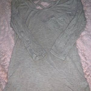 Beige mid sleeve shirt